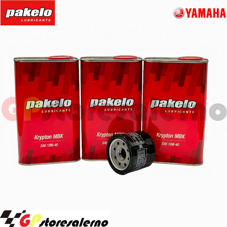 Immagine di KIT TAGLIANDO OLIO + FILTRO 3L PAKELO KRYPTON MBK 10W40 YAMAHA FZ-07 700 ABS DAL 2015 AL 2017