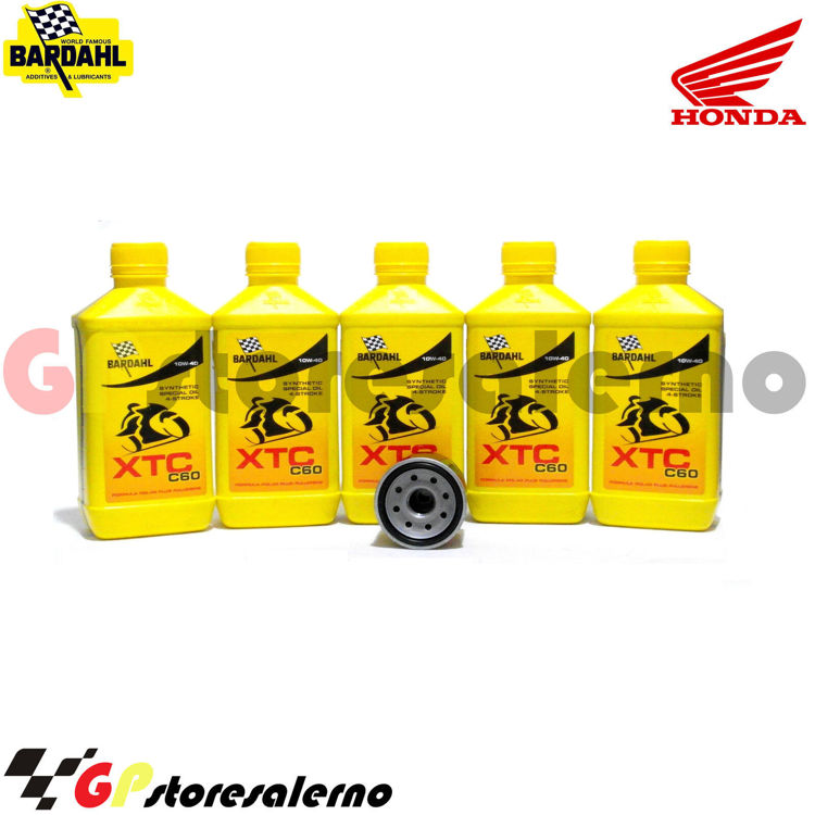 Immagine di KIT TAGLIANDO OLIO + FILTRO 5L BARDAHL XTC C60 10W40 HONDA CRF 1000 AFRICA TWIN / DCT / SP / SP DCT / ADEVNTURE / ADVENTURE SP DAL 2016 AL 2019