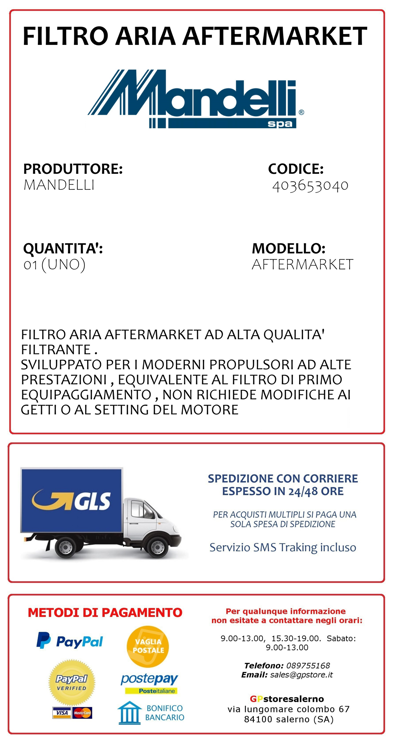 Immagine di 403653040 FILTRO ARIA AFTERMARKET PER HUSQVARNA 401 SVARTPILEN DAL 2018 AL 2023