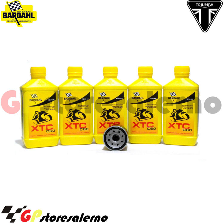 Immagine di KIT TAGLIANDO OLIO + FILTRO 5L BARDAHL XTC C60 10W40 TRIUMPH 1200 TIGER EXPLORER ALPINE / DESERT EDITION 2021