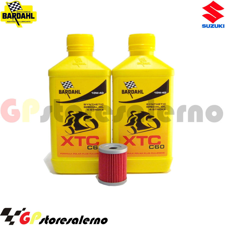 Immagine di KIT TAGLIANDO OLIO + FILTRO 2L BARDAHL XTC C60 10W40 SUZUKI 400 AN BURGMAN DAL 1999 AL 2006