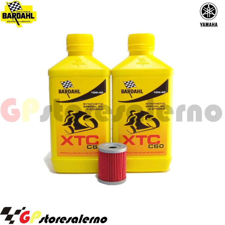 Immagine di KIT TAGLIANDO OLIO + FILTRO 2L BARDAHL XTC C60 10W40 YAMAHA 400 YP R / RA X-MAX DAL 2013 AL 2020