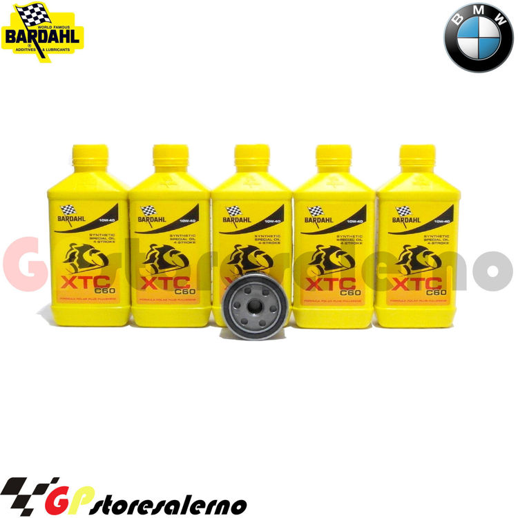 Immagine di KIT TAGLIANDO OLIO + FILTRO 5L BARDAHL XTC C60 10W40 BMW 1600 K GT DAL 2011 AL 2024