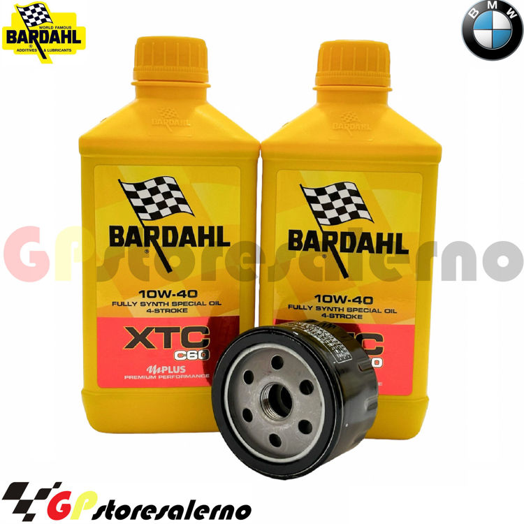 Immagine di KIT TAGLIANDO OLIO + FILTRO 2L BARDAHL XTC C60 10W40 BMW 400 C X DAL 2019 AL 2020