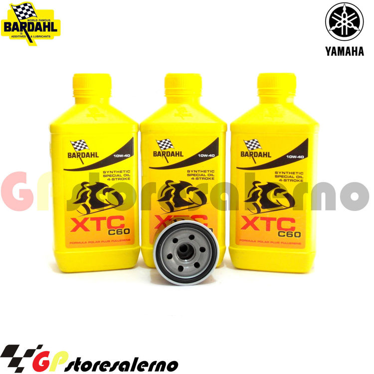 Immagine di KIT TAGLIANDO OLIO + FILTRO 3L BARDAHL XTC C60 10W40 YAMAHA 500 XP TMAX DAL 2001 AL 2011