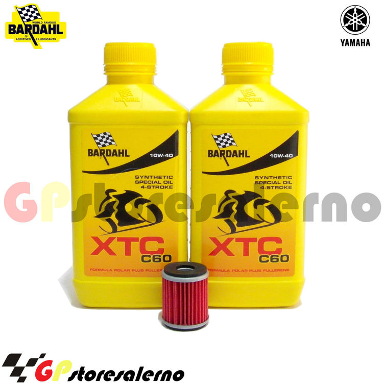 Immagine di KIT TAGLIANDO OLIO + FILTRO 2L BARDAHL XTC C60 10W40 YAMAHA VP 125 X CITY DAL 2007 AL 2015