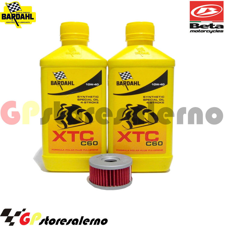 Immagine di KIT TAGLIANDO OLIO + FILTRO 2L BARDAHL XTC C60 10W40 BETAMOTOR 350 ALP 4.0 DAL 2003 AL 2018