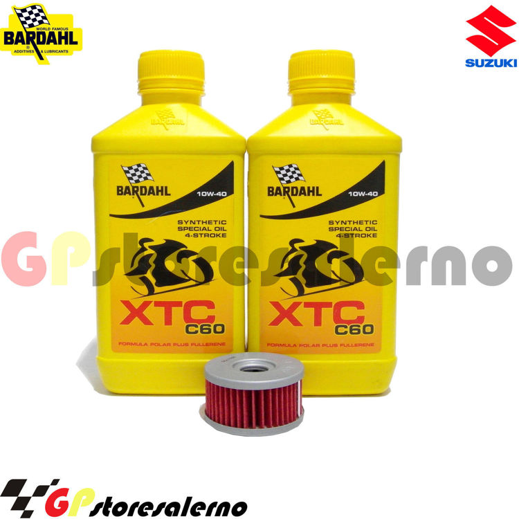 Immagine di KIT TAGLIANDO OLIO + FILTRO 2L BARDAHL XTC C60 10W40 SUZUKI 125 VL INTRUDER LC DAL 2000 AL 2006