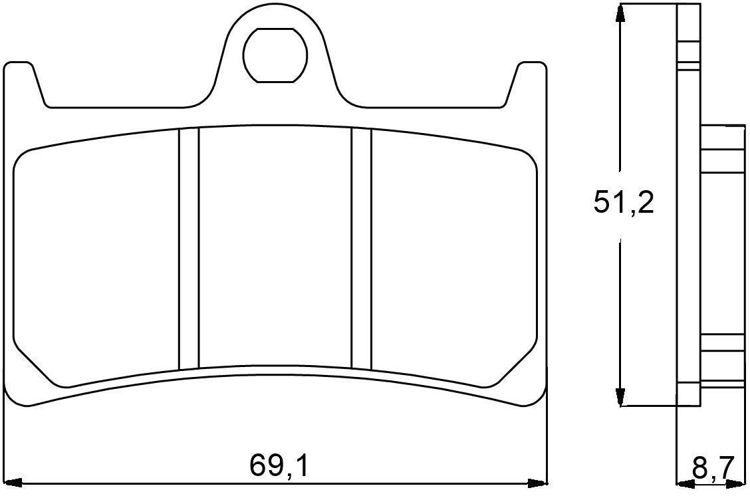 Immagine di 07YA23LA COPPIA PASTIGLIE FRENO ANTERIORI SINTERIZZATE BREMBO PER YAMAHA 600 FZ6 N DAL 2007 AL 2008