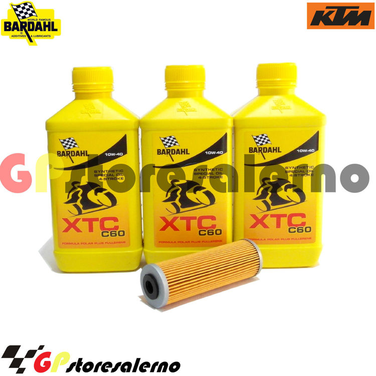 Immagine di KIT TAGLIANDO OLIO + FILTRO 3L BARDAHL XTC C60 10W40 KTM 790 ADVENTURE / R DAL 2019 AL 2024