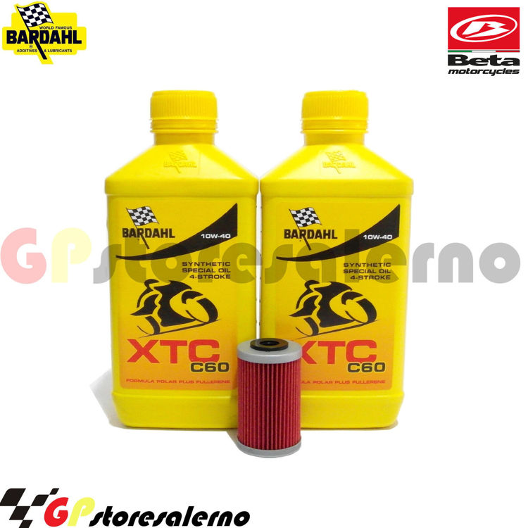 Immagine di KIT TAGLIANDO OLIO + FILTRO 2L BARDAHL XTC C60 10W40 BETAMOTOR 250 RR ENDURO 4T DAL 2005 AL 2009