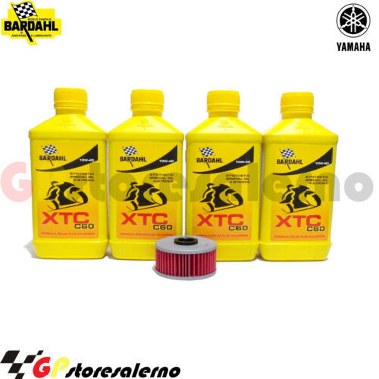 Immagine di KIT TAGLIANDO OLIO + FILTRO 4L BARDAHL XTC C60 10W40 YAMAHA 600 FJ DAL 1984 AL 1985