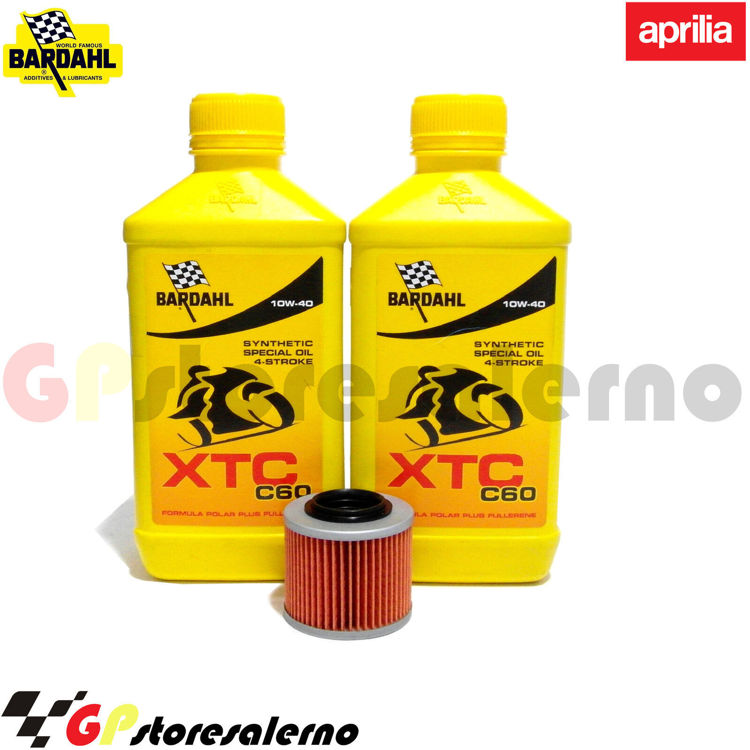 Immagine di KIT TAGLIANDO OLIO + FILTRO 2L BARDAHL XTC C60 10W40 APRILIA 311 TX / ADV / M DAL 1985 AL 1993