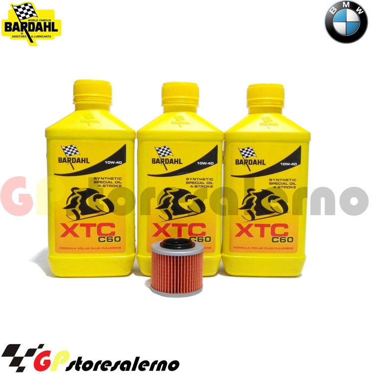 Immagine di KIT TAGLIANDO OLIO + FILTRO 3L BARDAHL XTC C60 10W40 BMW 650 F ENDURO DAL 1993 AL 2000