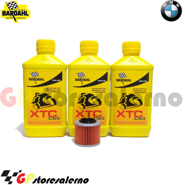 Immagine di KIT TAGLIANDO OLIO + FILTRO 3L BARDAHL XTC C60 10W40 BMW 650 F ST STARDA DAL 1997 AL 2000