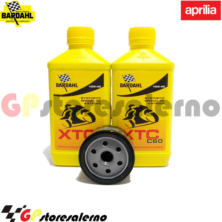 Immagine di KIT TAGLIANDO OLIO + FILTRO 2L BARDAHL XTC C60 10W40 APRILIA 400 ATLANTIC SPRINT DAL 2006 AL 2009