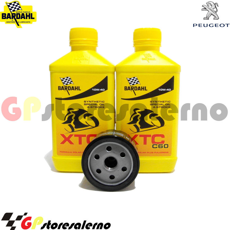 Immagine di KIT TAGLIANDO OLIO + FILTRO 2L BARDAHL XTC C60 10W40 PEUGEOT 400 GEOPOLIS DAL 2007 AL 2013