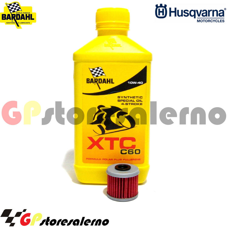 Immagine di KIT TAGLIANDO OLIO + FILTRO 1L BARDAHL XTC C60 10W40 HUSQVARNA 250 TC R 2013