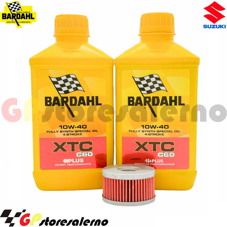 Immagine di KIT TAGLIANDO OLIO + FILTRO 2L BARDAHL XTC C60 10W40 SUZUKI 650 S40 BOULEVARD LS DAL 2005 AL 2019