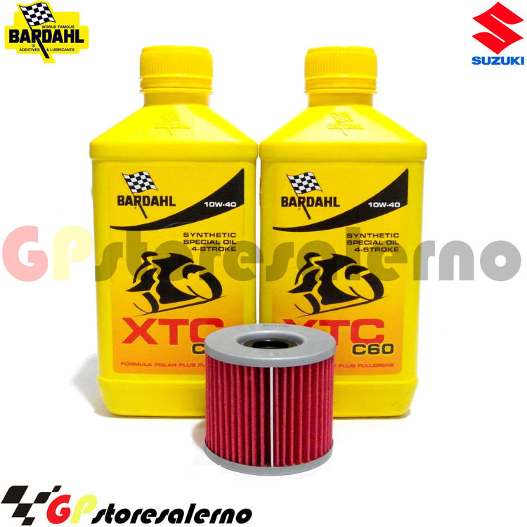 Immagine di KIT TAGLIANDO OLIO + FILTRO 2L BARDAHL XTC C60 10W40 SUZUKI 250 GS T DAL 1979 AL 1981