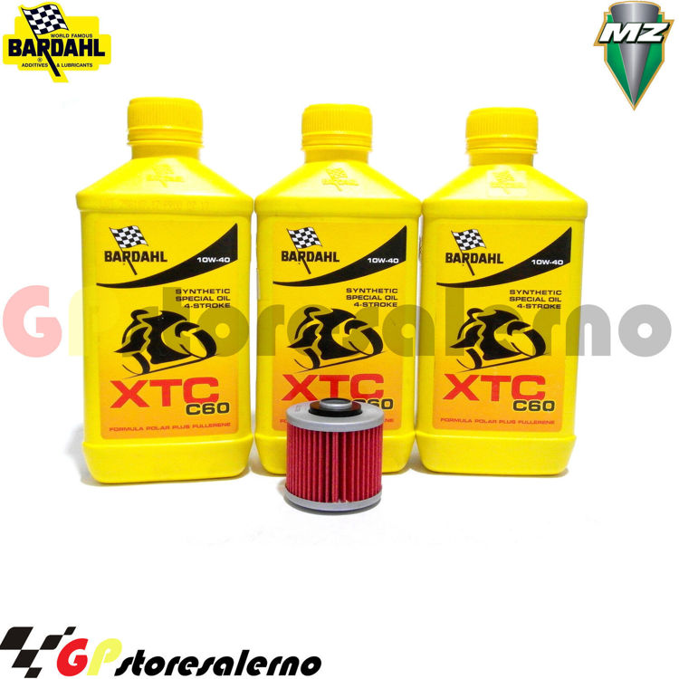 Immagine di KIT TAGLIANDO OLIO + FILTRO 3L BARDAHL XTC C60 10W40 MUZ 660 BAGHIRA DAL 1998 AL 2000