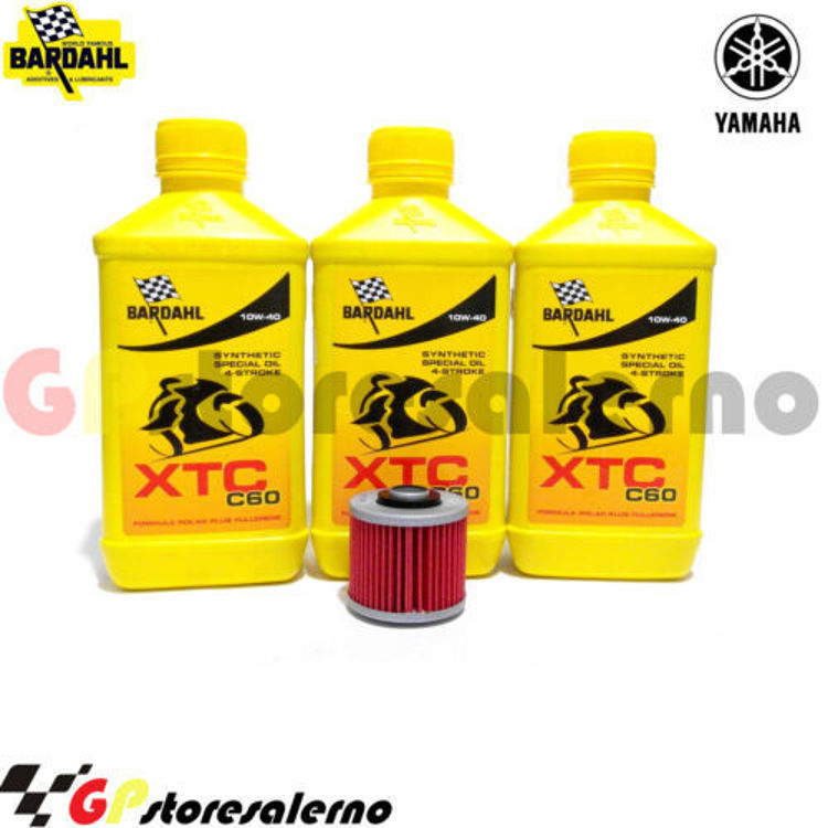 Immagine di KIT TAGLIANDO OLIO + FILTRO 3L BARDAHL XTC C60 10W40 YAMAHA 350 BW T 2007