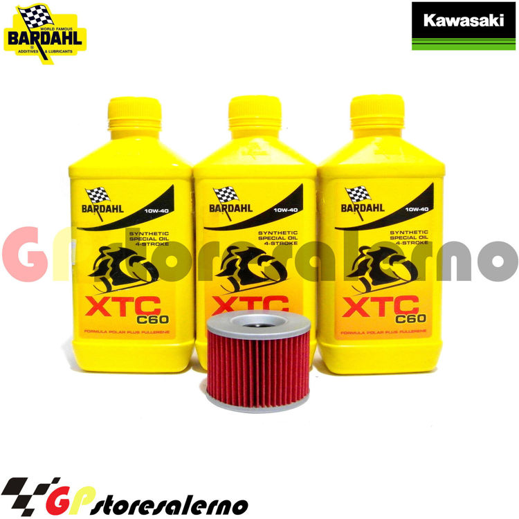 Immagine di KIT TAGLIANDO OLIO + FILTRO 3L BARDAHL XTC C60 10W40 KAWASAKI 400 Z DAL 1974 AL 1983