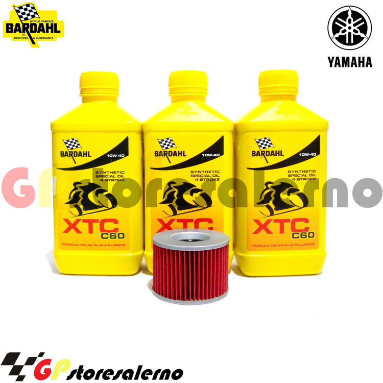 Immagine di KIT TAGLIANDO OLIO + FILTRO 3L BARDAHL XTC C60 10W40 YAMAHA 700 FZ 1987