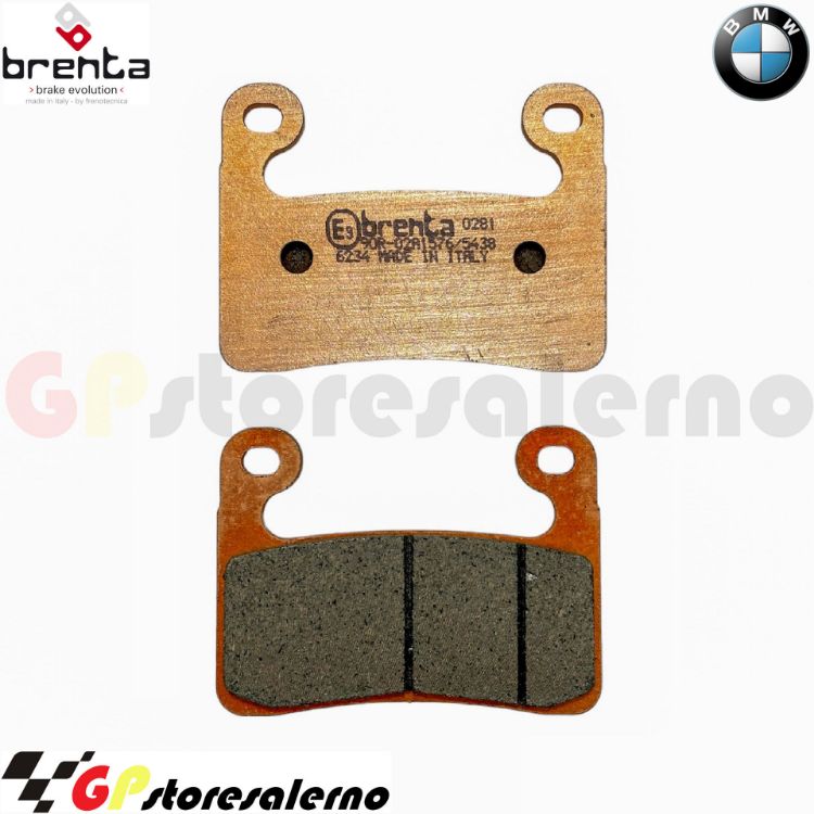 Immagine di 7206 PRO COPPIA PASTIGLIE BRENTA RACING SINTERIZZATE PRO BMW R 1250 GS PER PINZA BMW NON PER PINZA BREMBO 2019 2023