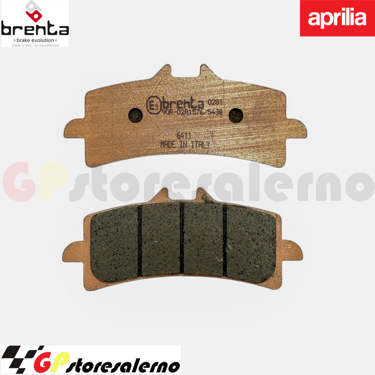 Immagine di 7113 PRO COPPIA PASTIGLIE BRENTA RACING SINTERIZZATE PRO APRILIA 1000 RSV4 R DAL 2009 AL 2010