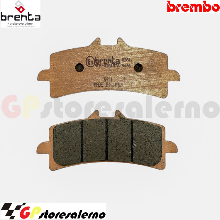 Immagine di 7113 PRO COPPIA PASTIGLIE BRENTA RACING SINTERIZZATE PRO BREMBO M4 34 MONOBLOCCO RADIALE