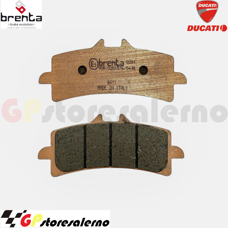 Immagine di 7113 PRO COPPIA PASTIGLIE BRENTA RACING SINTERIZZATE PRO DUCATI 848 / S DAL 2011 AL 2012