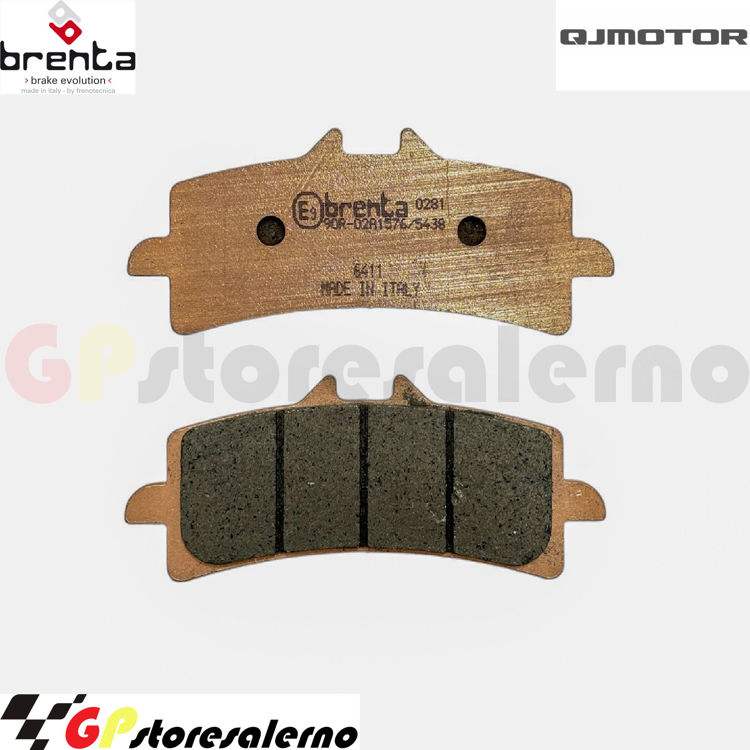 Immagine di 7113 PRO COPPIA PASTIGLIE BRENTA RACING SINTERIZZATE PRO QJ MOTOR 900 SRK RR 2024