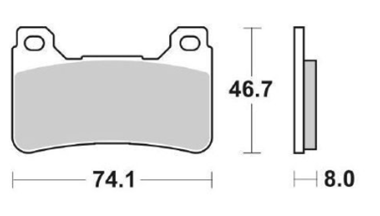 Immagine di 7116 PRO COPPIA PASTIGLIE BRENTA RACING SINTERIZZATE PRO HONDA 600 CBR RR DAL 2005 AL 2008