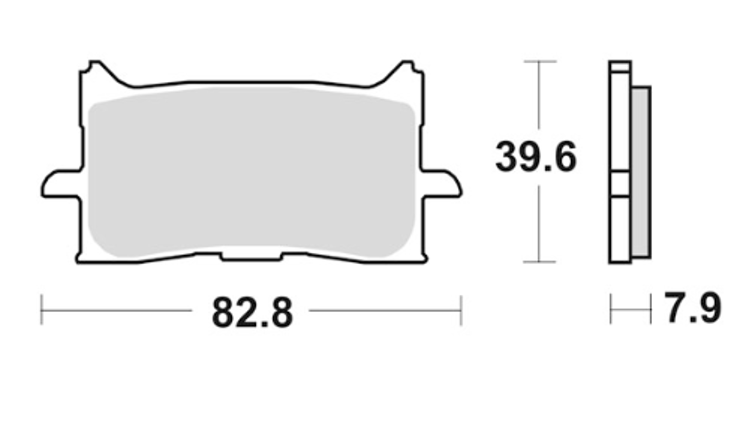 Immagine di 7176 PRO COPPIA PASTIGLIE BRENTA RACING SINTERIZZATE PRO HONDA 1000 CB HORNET 2024