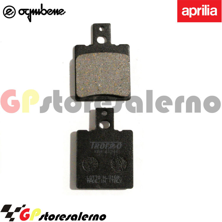 Immagine di 43028200 COPPIA PASTIGLIE FRENO POSTERIORI ORGANICHE OGNIBENE TROFEO APRILIA 50 ET DAL 1984 AL 1986