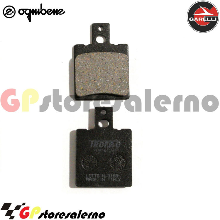 Immagine di 43028200 COPPIA PASTIGLIE FRENO ANTERIORI ORGANICHE OGNIBENE TROFEO GARELLI 125 GTA DAL 1983 AL 1985