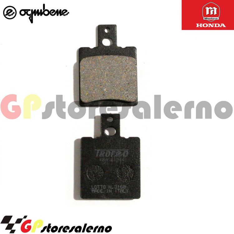 Immagine di 43028200 COPPIA PASTIGLIE FRENO ANTERIORI ORGANICHE OGNIBENE TROFEO MONTESA HONDA 311 COTA DAL 1992 AL 1993