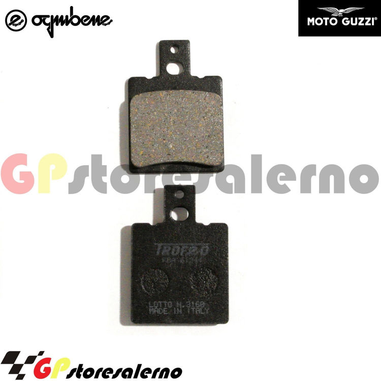 Immagine di 43028200 COPPIA PASTIGLIE FRENO ANTERIORI ORGANICHE OGNIBENE TROFEO MOTO GUZZI 125 BX 2T DAL 1992 AL 2000