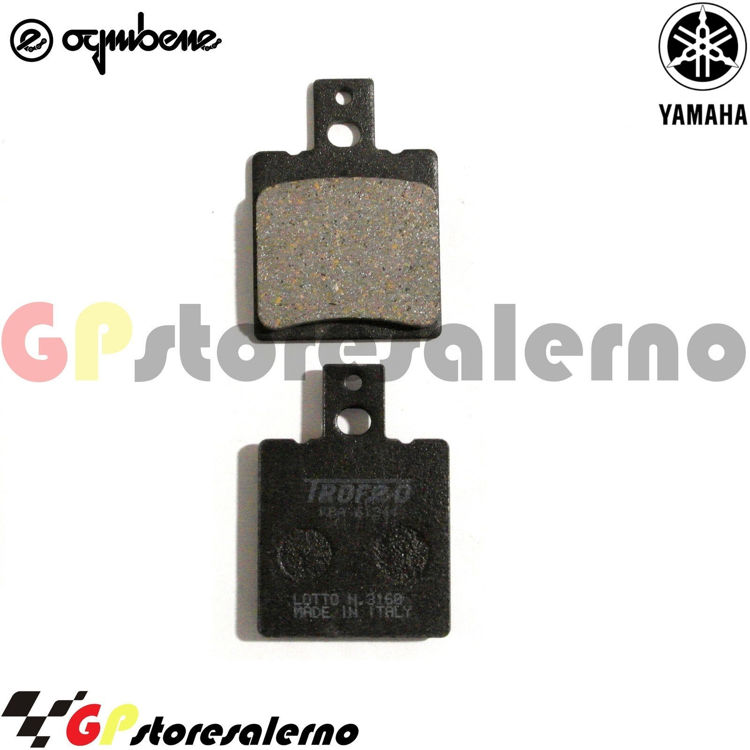 Immagine di 43028200 COPPIA PASTIGLIE FRENO POSTERIORI ORGANICHE OGNIBENE TROFEO YAMAHA 125 TDR DAL 1993 AL 1994