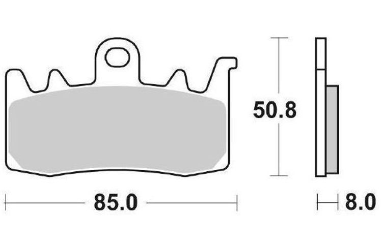 Immagine di 7145 PRO COPPIA PASTIGLIE BRENTA RACING SINTERIZZATE PRO APRILIA 660 RS E5 ABS DAL 2020 AL 2023