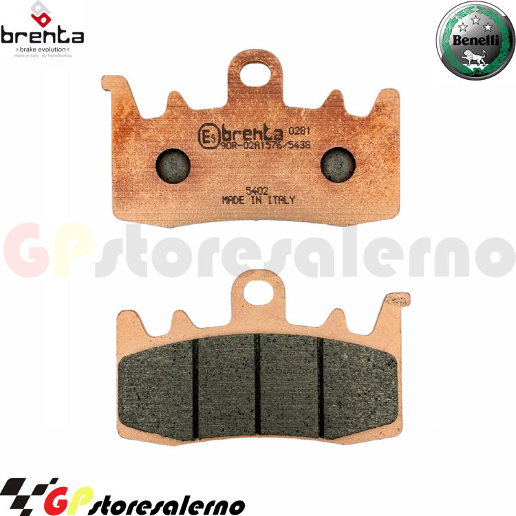 Immagine di 7145 PRO COPPIA PASTIGLIE BRENTA RACING SINTERIZZATE PRO BENELLI 500 TNT TORNADO NAKED TWIN DAL 2023 AL 2024