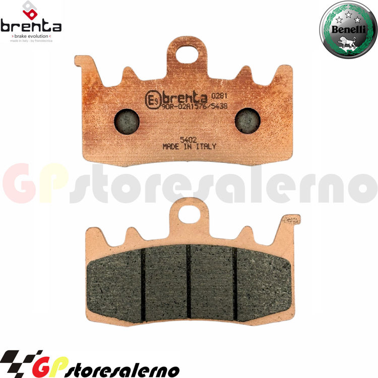 Immagine di 7145 PRO COPPIA PASTIGLIE BRENTA RACING SINTERIZZATE PRO BENELLI 750 752 S DAL 2021 AL 2024