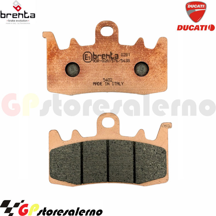 Immagine di 7145 PRO COPPIA PASTIGLIE BRENTA RACING SINTERIZZATE PRO DUCATI 698 HYPERMOTARD MONO 2024