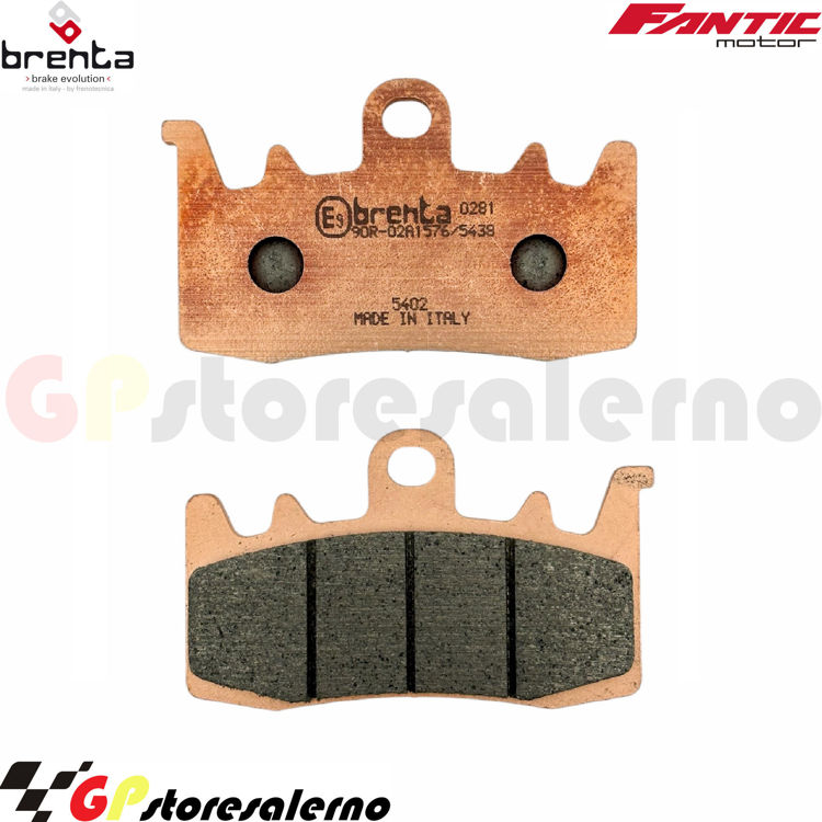 Immagine di 7145 PRO COPPIA PASTIGLIE BRENTA RACING SINTERIZZATE PRO FANTIC MOTOR 250 CABALLERO FT FLAT TRACK ABS DAL 2018 AL 2020