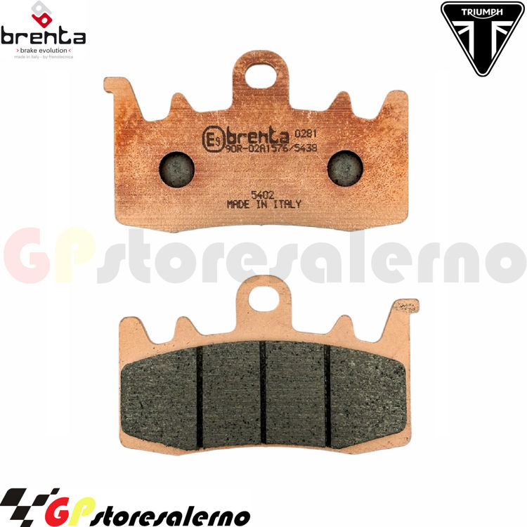 Immagine di 7145 PRO COPPIA PASTIGLIE BRENTA RACING SINTERIZZATE PRO TRIUMPH 1200 TIGER ALPINE DAL 2020 AL 2021