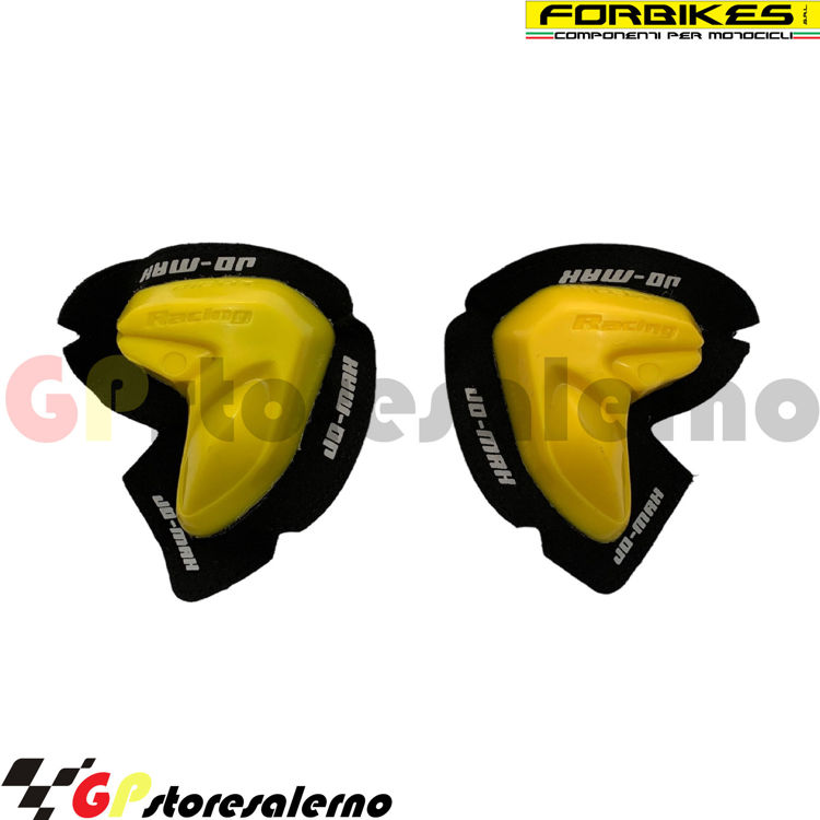 Immagine di 51-0065 COPPIA SAPONETTE SLIDER FOR BIKES GIALLO TUTA MOTO UNIVERSALI