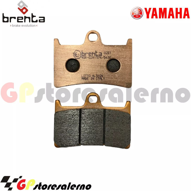 Immagine di 7094 PRO COPPIA PASTIGLIE BRENTA RACING SINTERIZZATE PRO YAMAHA 700 MT-07 TRACER GT DAL 2023 AL 2024