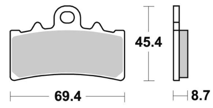 Immagine di 43018601 COPPIA PASTIGLIE ANTERIORI SINTERIZZATE OGNIBENE PER BMW 310 G GS DAL 2017 AL 2024