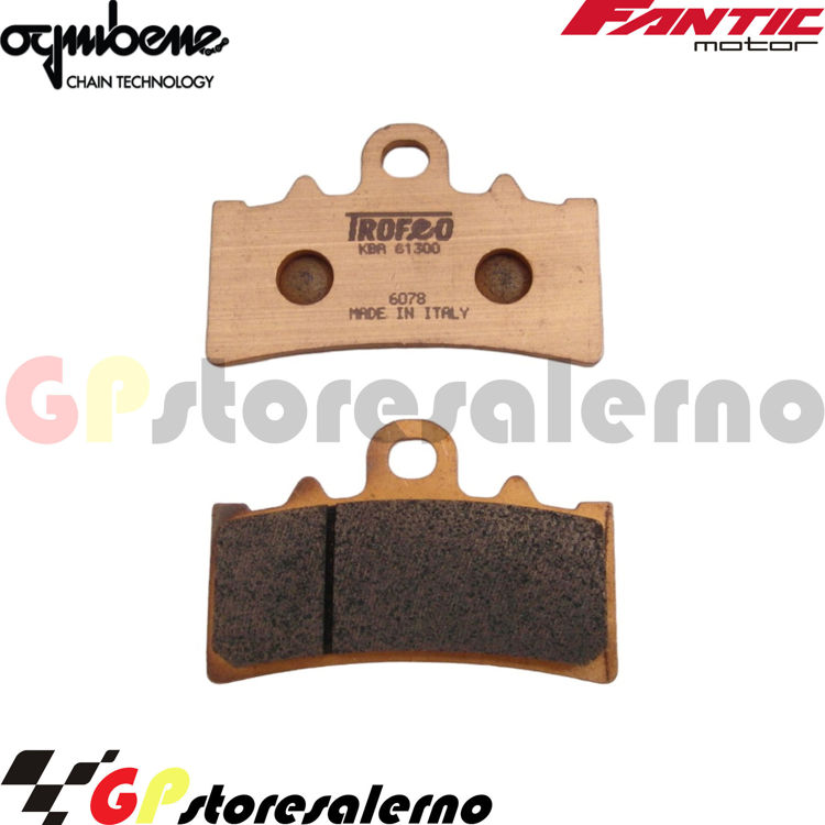 Immagine di 43018601 COPPIA PASTIGLIE ANTERIORI SINTERIZZATE OGNIBENE PER FANTIC MOTOR 125 CABALLERO DELUXE DAL 2021 AL 2024